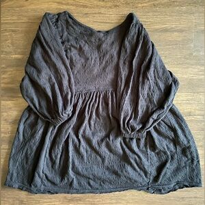 Free People, babydoll dress, black